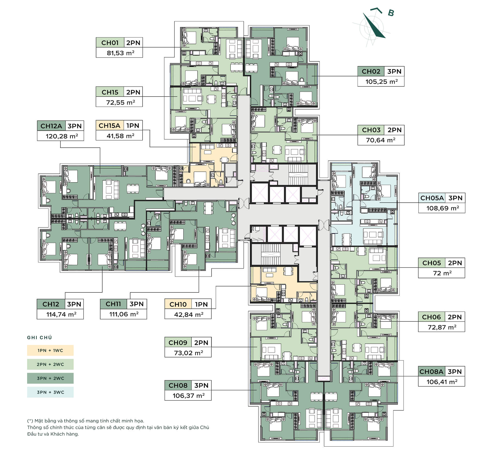 Tầng 20-24 tòa LT02